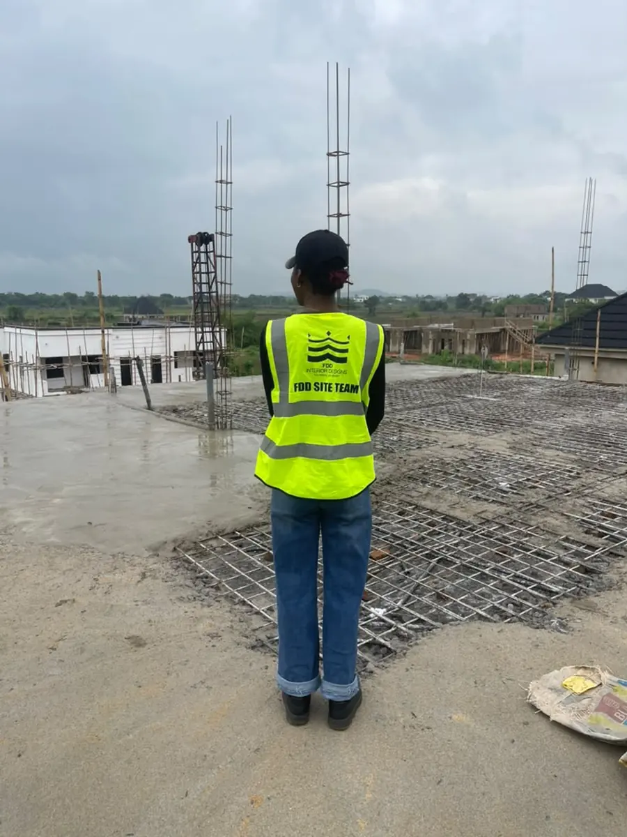 Setting out a slab